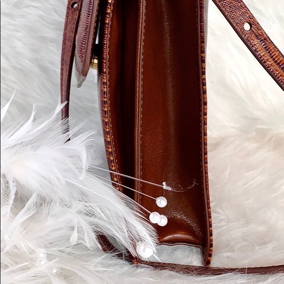 ๐New Brahmin ๐ Kimmie Cognac Elysian Crossbody - Picture 4 of 8